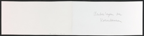 Korrigierte Klischeeabzüge der Illustrationen für Ausgewählte Aufsätze über Fragen der Gestalt des Buches und der Typographie