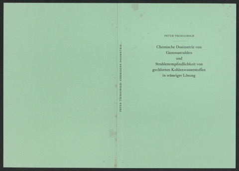 Korrekturfahnen und Probedrucke für Umschlag und Titelblatt der Dissertation von Peter Tschichold