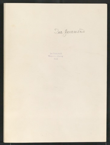 Mappe Zur Garamond