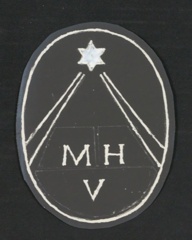 Entwürfe von Verlegermarken und Briefbogen für Verlag Heinrich Majer