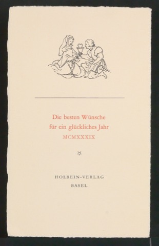 Konvolut Neujahrswünsche für Holbein Verlag