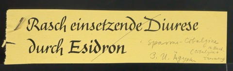 Probedrucke für CIBA Drucksachen und CIBA Rundschau