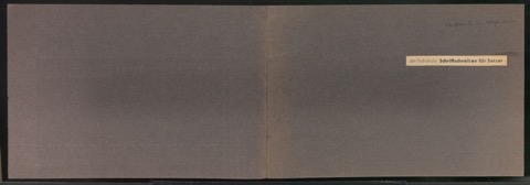 Mappe mit Probedrucken und Entwürfen für Schriftschreiben für Setzer