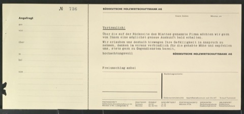 Corporate Design für die Süddeutsche Holzwirtschaftsbank AG