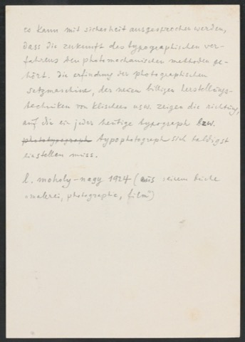 Konvolut von Typographischen Skizzen und Notizen zur Typographie