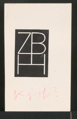 Probedruck von Firmenzeichen ZBH