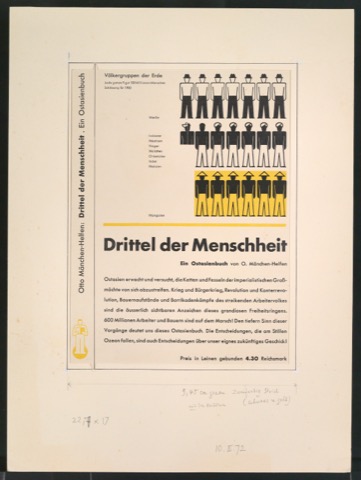 Entwurf für die Illustration von Schutzumschlag Drittel der Menschheit