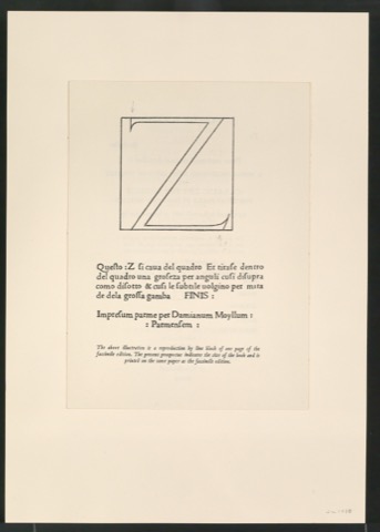 Notizen auf Ausschnitten aus dem Alfabeto für die Gestaltung von Das Alphabet des Damianus Moyllus
