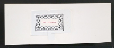 Montierte Entwürfe für Exlibris