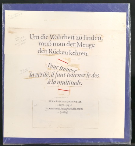 Um die Wahrheit zu finden, muß man der Menge den Rücken kehren