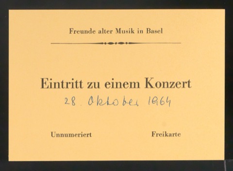 Programmheft 1964 - Musik um Shakespeare