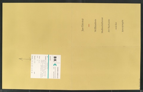 Entwurfszeichnung und Korrekturfahne für den Umschlag von Willkürfreie Maßverhältnisse der Buchseite und des Satzspiegels