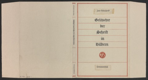 Entwurf für den Schutzumschlag von Geschichte der Schrift in Bildern