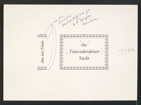 Korrekturfahne und Druckfreigabe von Titelschild für Von Torheit, List und Schelmen