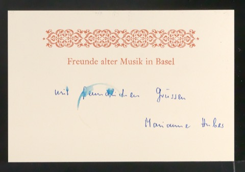 Empfehlungskarte Freunde Alter Musik