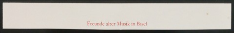 Probedrucke von Briefbögen Corporate Design Freunde Alter Musik Basel