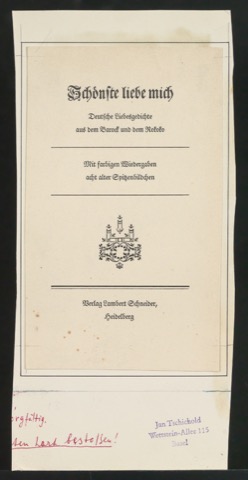 Montiertes Titelblatt von Schönste, liebe mich