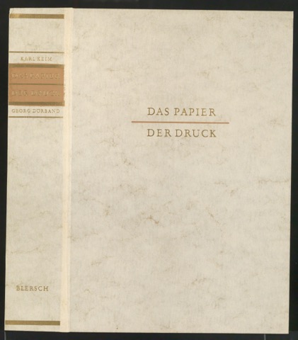 Einbanddecke für Das Papier - Der Druck