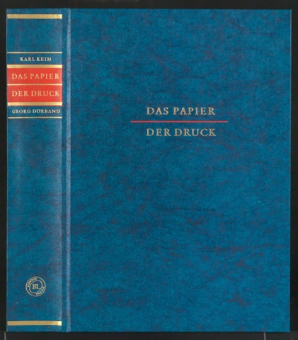 Einbanddecke für Das Papier - Der Druck