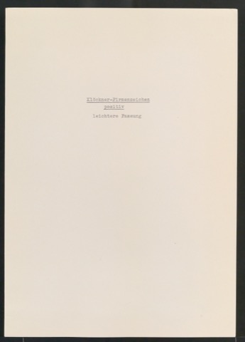 Fotokopien in unterschiedlicher Ausführung von Firmenzeichen für Klöckner & Co