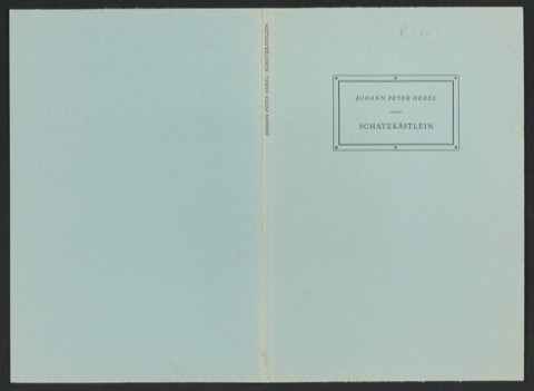 Probedruck für den Umschlag von Schatzkästlein