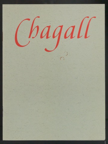 Probedruck für Titelblatt und Broschüre von Zehn Gouachen von Marc Chagall