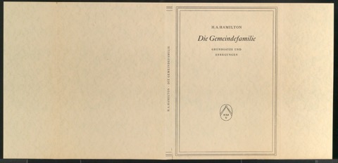 Probedrucke für den Schutzumschlag von Die Gemeindefamilie