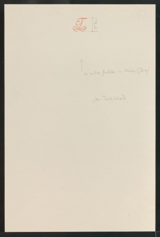 Korrigierter Probedruck von Briefbogen für Edith Tschichold