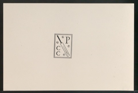 Probedruck des Logos für die Penguin Cricket Club Clubcard
