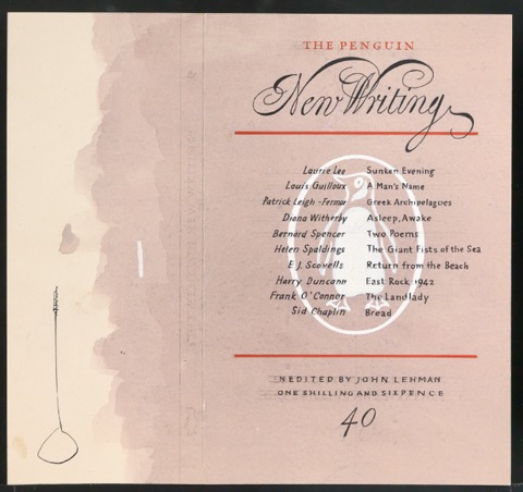 Entwurf für den Umschlag von The Penguin New Writing 40