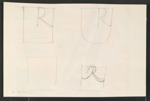Entwurfszeichnungen von Firmenzeichen für Georg-Rentsch-Söhne [1950]