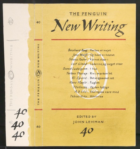 Kolorierter Entwurf für den Umschlag von The Penguin New Writing 40