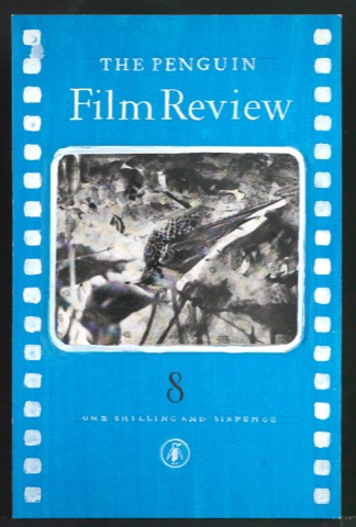 Klebeentwurf für den Umschlag von The Penguin Film Review 8