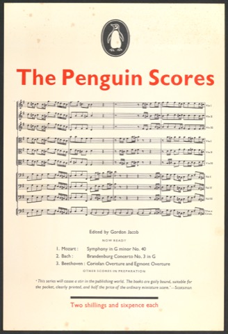 Werbeplakat The Penguin Scores