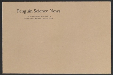 Probedruck Briefumschlag Penguin Science News für Penguin Books