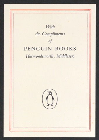 Empfehlungskarte für Penguin Books