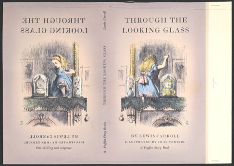 Probedruck für den Umschlag von Through the Looking Glass