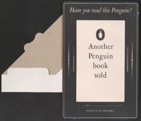 Aufsteller als Werbemittel Another Penguin book sold