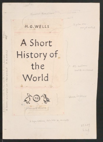 Entwurf für den Umschlag von A Short History of the World