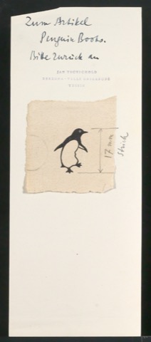 Korrigierte Druckfahne von Verlegermarken für Penguin Books