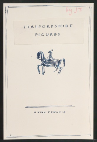 Skizze für ein Titelblatt von Staffordshire Figures