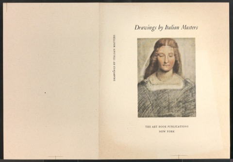 Probedruck für den Schutzumschlag von Drawings by Italian Masters