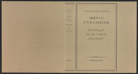 Probedruck für den Schutzumschlag von Irrweg und Umkehr