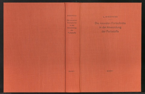 Einbanddecke für Die neuesten Fortschritte in der Anwendung der Farbstoffe
