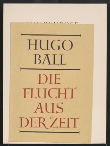Ausschnitt aus einem Schutzumschlag für Die Flucht aus der Zeit