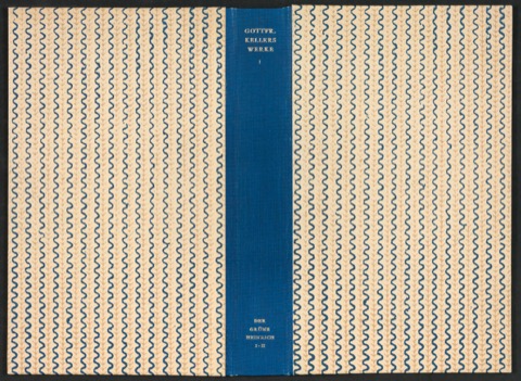 Einbanddecke für Gottfried Kellers Werke, Band 1 und 2