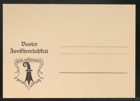 Briefumschlag Basler Zunftherrlichkeit