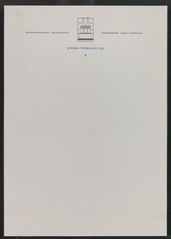 Briefbogen für Burg-Verlag AG