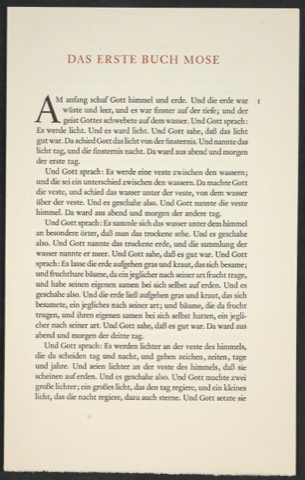 Das erste Buch Mose