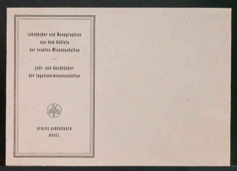 Briefumschläge Lehr- und Handbücher der Ingenieurwissenschaften